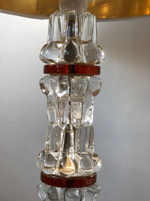 Stacked Crystal Lamp Attributed to Orrefors, 1960s-ARN-682950