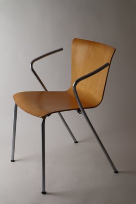 Stacking Chair by Vico Magistretti for Fritz Hansen Buchenholz, 1990s-ESB-1412029