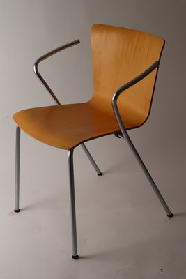 Stacking Chair by Vico Magistretti for Fritz Hansen Buchenholz, 1990s-ESB-1412037