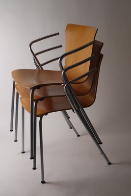 Stacking Chair by Vico Magistretti for Fritz Hansen Buchenholz, 1990s-ESB-1412037