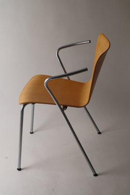 Stacking Chair by Vico Magistretti for Fritz Hansen Buchenholz, 1990s-ESB-1412029