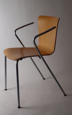 Stacking Chair by Vico Magistretti for Fritz Hansen Buchenholz, 1990s-ESB-1412037