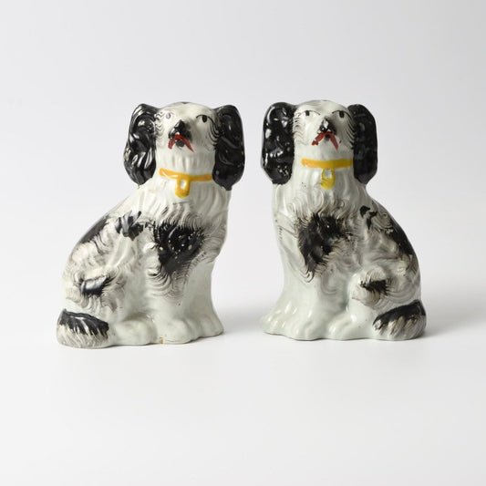 Staffordshire Mantle Dog Figurines, Set of 2