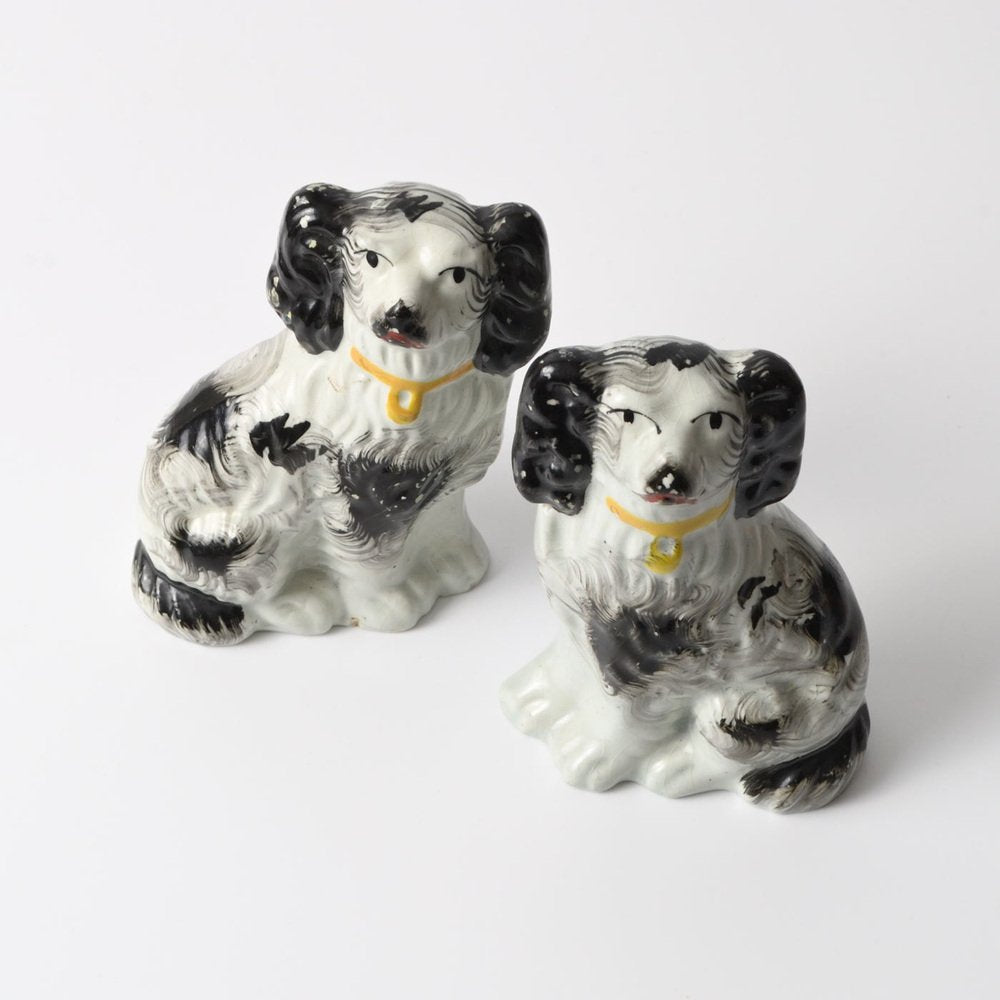 Staffordshire Mantle Dog Figurines, Set of 2