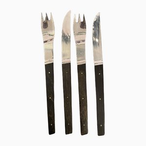 Stainless Steel 3010 Cutlery by Helmut Alder for Amboss, 1957, Set of 4-SEI-1091730