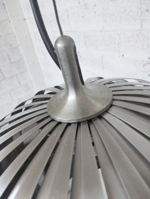 Stainless Steel Calotta Pendant Lamp attributed to Elio Martinelli for Martinelli Luce, 1970s-RNN-1687673