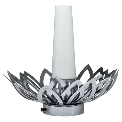 Stainless Steel Flower Lamp by Jacqueline Trocmé, 1970s-GXL-1320888