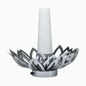 Stainless Steel Flower Lamp by Jacqueline Trocmé, 1970s-GXL-1320888