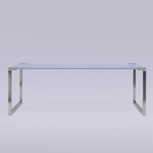 Stainless Steel & Glass Pioneer T53 Coffee Table by Peter Ghyczy