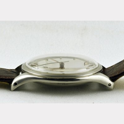 Stainless Steel Manual Winding Jumbo Watch from Omega, Switzerland, 1940s-LOB-692460