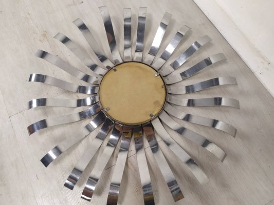 Stainless Steel Sun Mirror from Roche Bobois, 1970s-EAD-992712