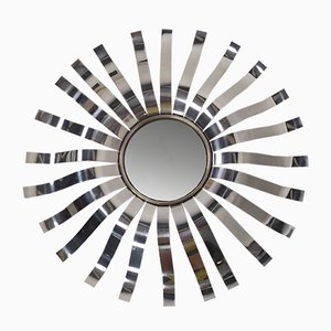 Stainless Steel Sun Mirror from Roche Bobois, 1970s-EAD-992712