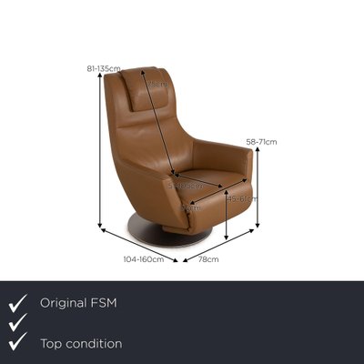 Stand Up Leather Armchair from FSM-RQW-2040619