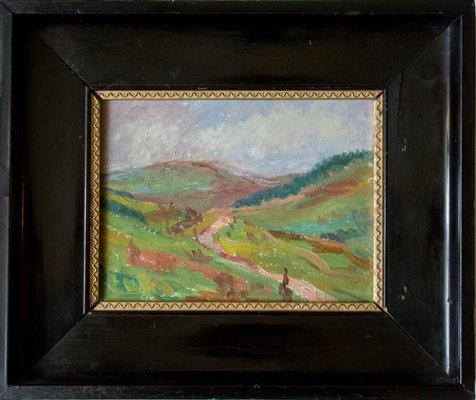 Stanisław Kamocki, Landscape Painting, Oil on Canvas, Framed-FSD-1115923