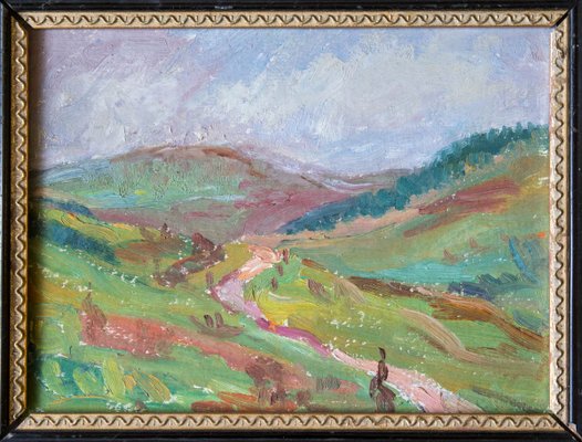 Stanisław Kamocki, Landscape Painting, Oil on Canvas, Framed-FSD-1115923