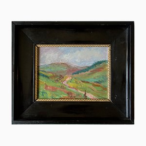 Stanisław Kamocki, Landscape Painting, Oil on Canvas, Framed-FSD-1115923