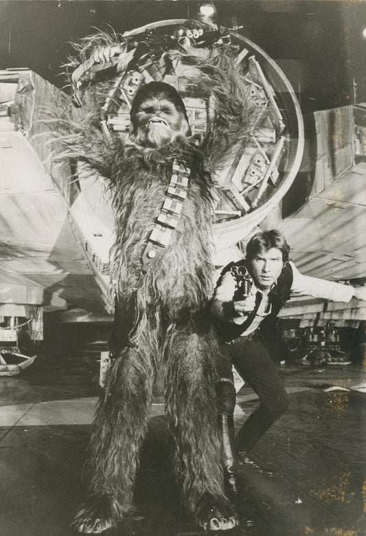 Star Wars Film Still Chewbacca and Luke, 1977, Photograph