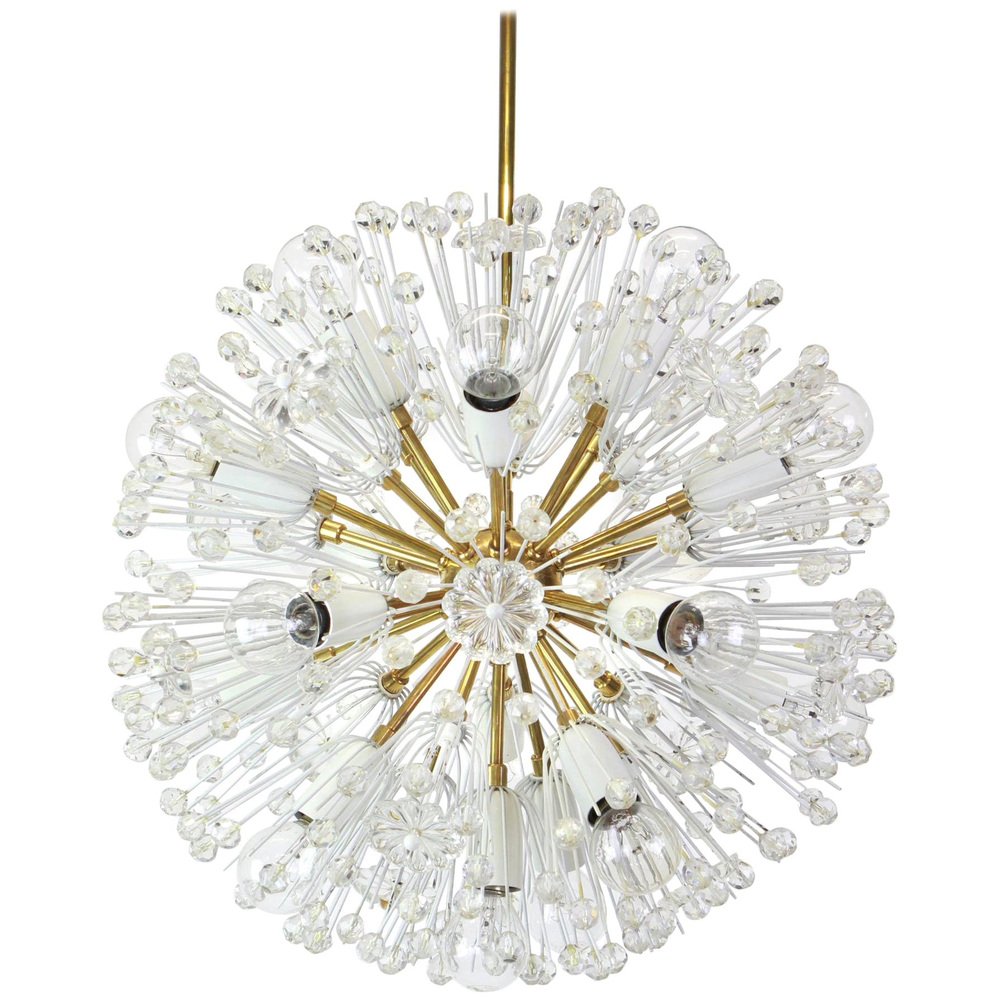 Starburst Brass Chandelier by Emil Stejnar, Austria, 1960s From Rupert Nikoll