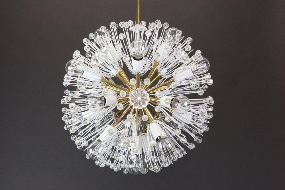 Starburst Brass Chandelier by Emil Stejnar, Austria, 1960s From Rupert Nikoll