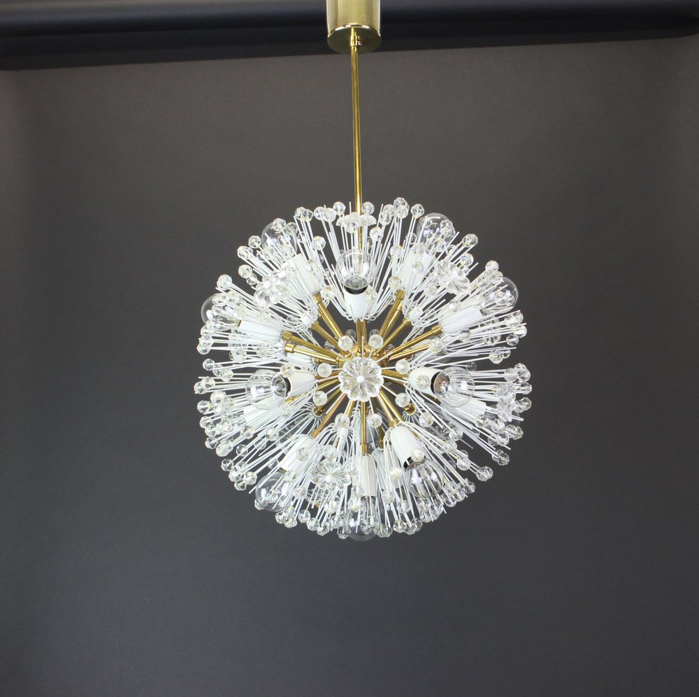 Starburst Brass Chandelier by Emil Stejnar, Austria, 1960s From Rupert Nikoll