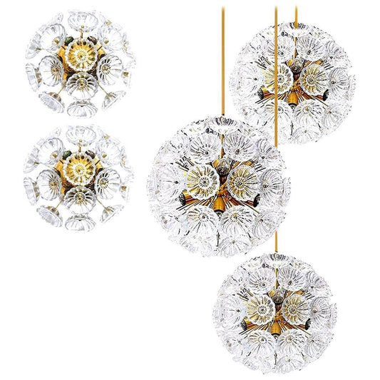 Starburst Flower Wall Lights and Chandeliers by Together, Set of 5