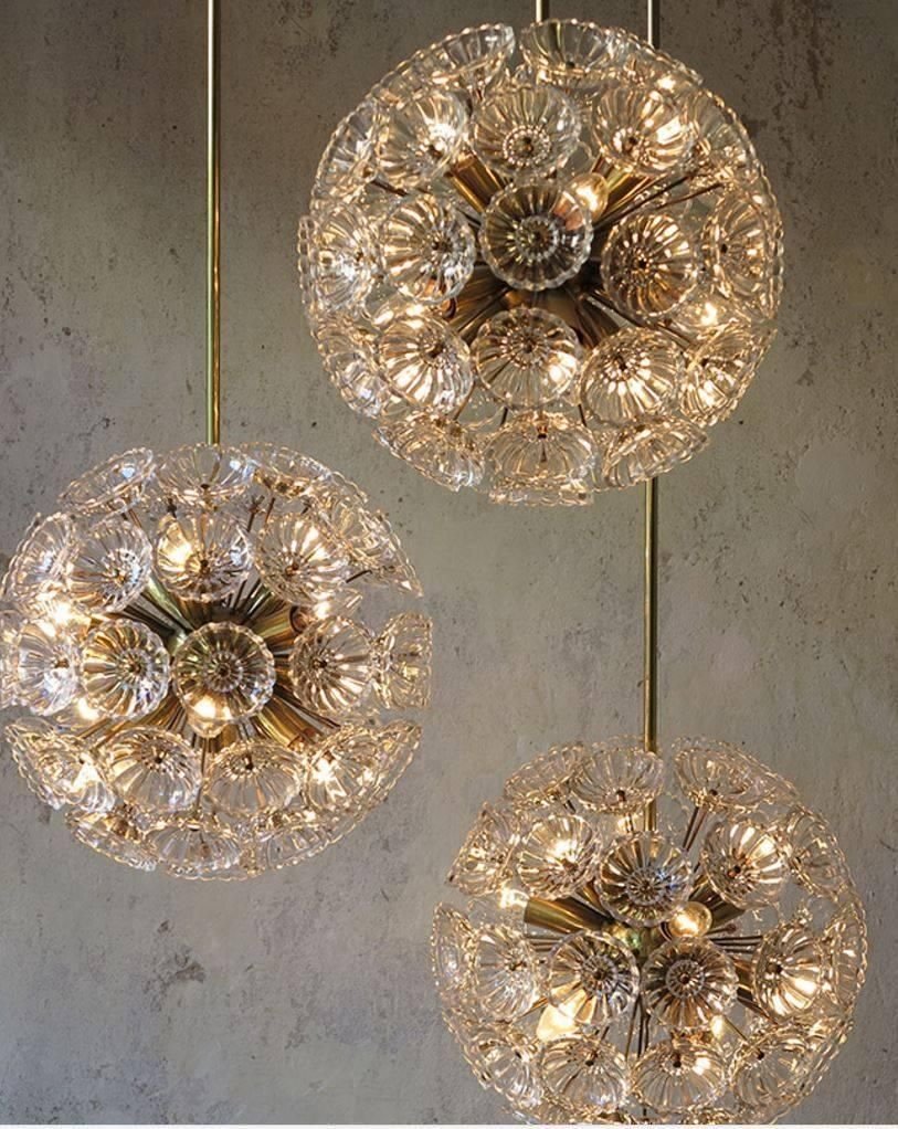 Starburst Flower Wall Lights and Chandeliers by Together, Set of 5