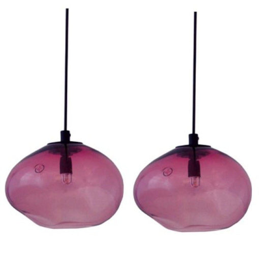 Starglow Purple Iridescent Pendant Lamps by Eloa, Set of 2