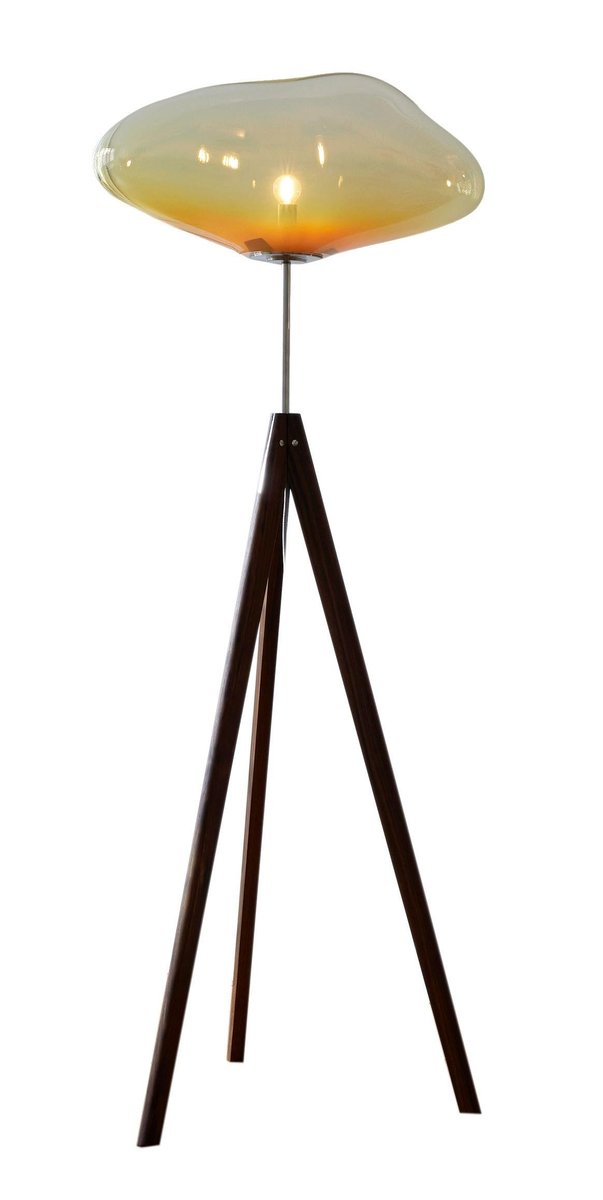 Stati X Amber Iridescent Floor Lamp by Eloa