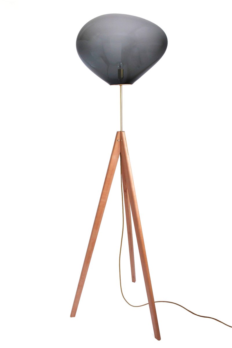 Stati X Amber Iridescent Floor Lamp by Eloa