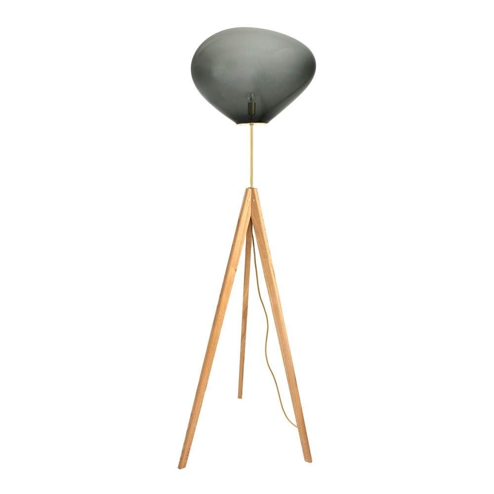 Stati X Amber Iridescent Floor Lamp by Eloa