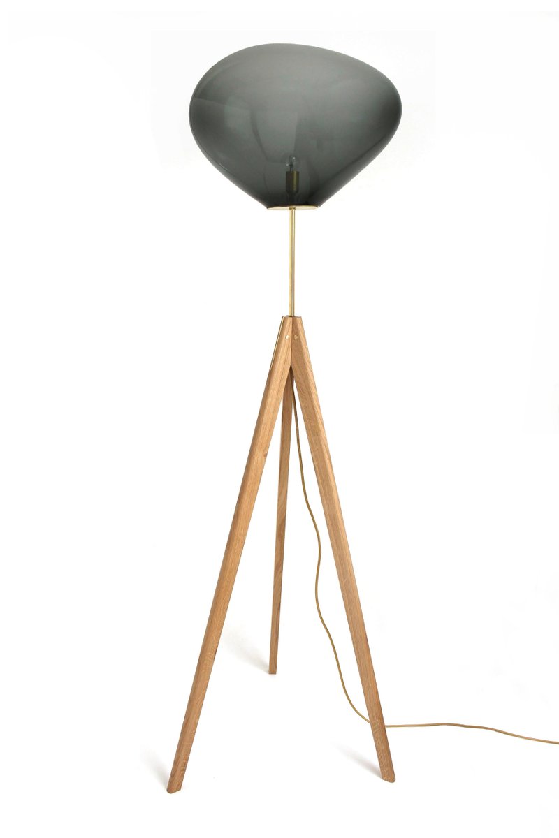 Stati X Amber Iridescent Floor Lamp by Eloa