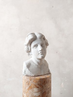 Statuary Bust, 1800s, Carrara Marble-TDA-1801189