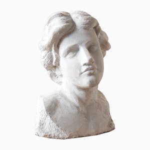 Statuary Bust, 1800s, Carrara Marble-TDA-1801189