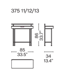 STAY Vanity Table by Cassina