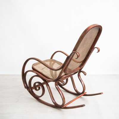 Steamed Wooden Rocking Chair-NZV-1231397