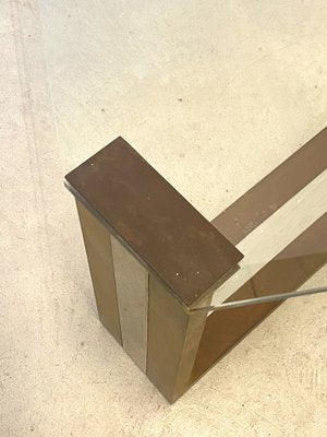 Steel and Brass Table, 1970s-NPC-1326089