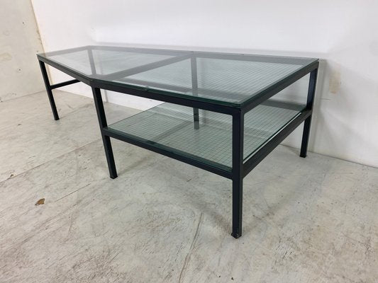 Steel and Glass Side Table by Bas van Pelt for Janni van Pelt, 1960s-DE-820299