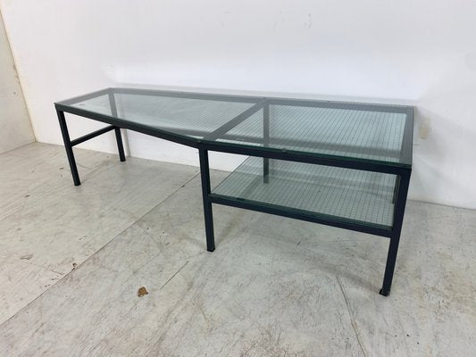 Steel and Glass Side Table by Bas van Pelt for Janni van Pelt, 1960s-DE-820299