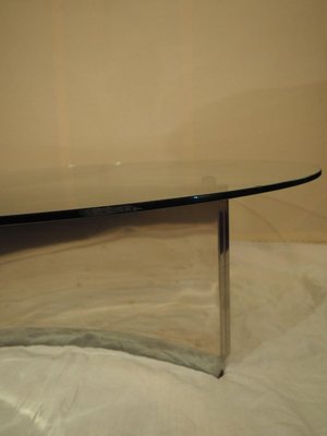 Steel and Glass Table, 1970s-TKR-902625