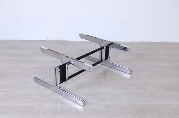 Steel and Granite Coffee Tables by Ammannati & Vitelli for Bruno Brunati, 1970s, Set of 2-XSG-687799