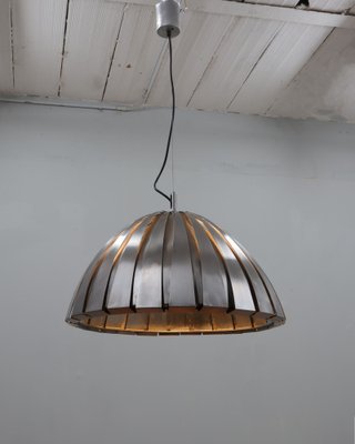 Steel Calotta Pendant Lamp from Martinelli Luce, 1960s-ZQ-1802333