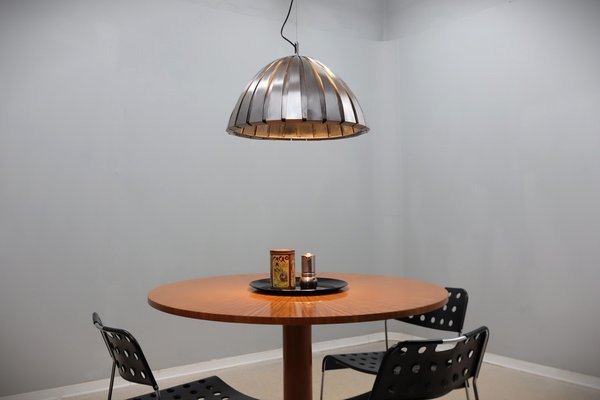 Steel Calotta Pendant Lamp from Martinelli Luce, 1960s-ZQ-1802333