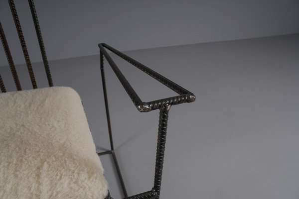 Steel Cantilever Armchair, 1990s-KQB-1421660