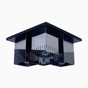 Steel Ceiling Lamp in the Style of Poliarte, 1970s-XSG-722218