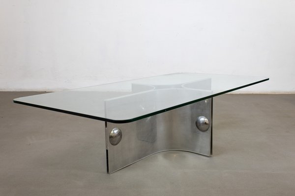 Steel Coffee Table by Vittorio Introin-LMR-1233353