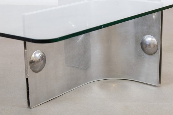 Steel Coffee Table by Vittorio Introin-LMR-1233353