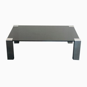 Steel & Crystal Coffee Table from Cidue, 1970s-IJR-1359245