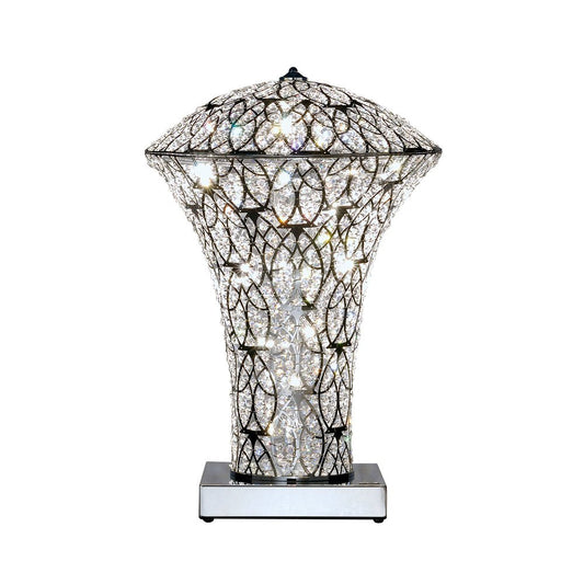 Steel & Crystal Exclamation Arabesque Table Lamp from Vgnewtrend