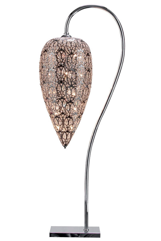 Steel & Crystal Heartbeat Arabesque Da Terra Lamp from Vgnewtrend