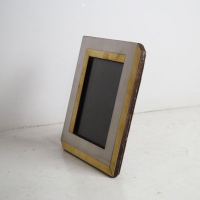 Steel Frame and Brass Photo Holder, 1970s-JQO-1431769